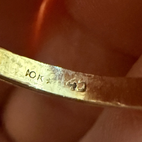 Vintage 10kt Gold Emerald & 19 Genuine Diamond Ballerina (cocktail) Ring 7 1/2 - Picture 11 of 16